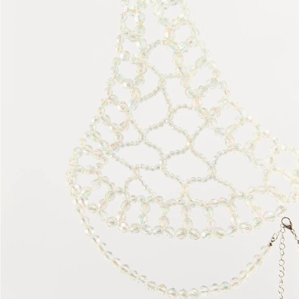 ZARA Beaded Triangle Bralette - Picture 3 of 10